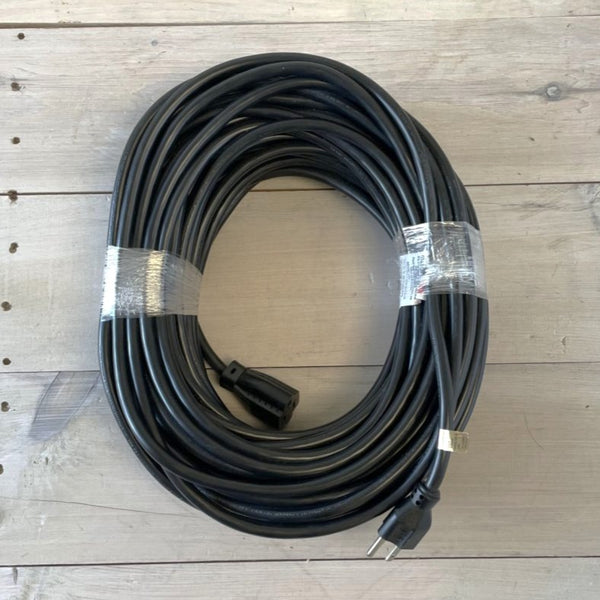 100' 14/3 SJTW Black Extension Cord