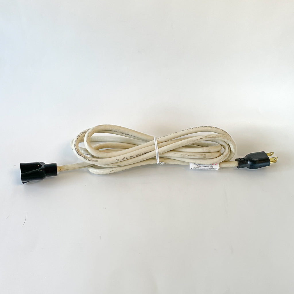10' 14 Gauge Off-White Rubber SJOOW Extension Cord - Surplus Special - USA MADE