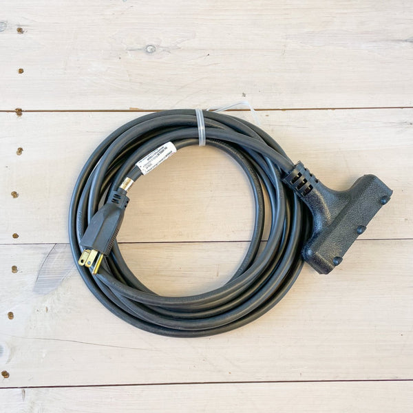 15' 14/3 SJTW Black Extension Cord with Triple Outlet